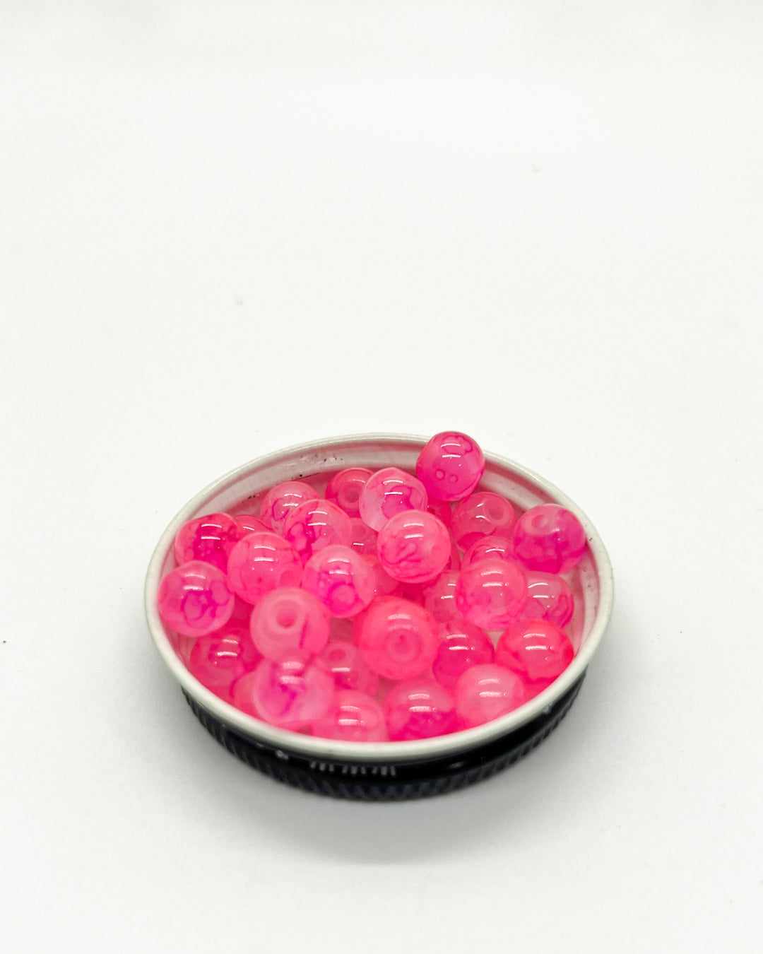 GLASS- ELECTRIC PINK 8MM